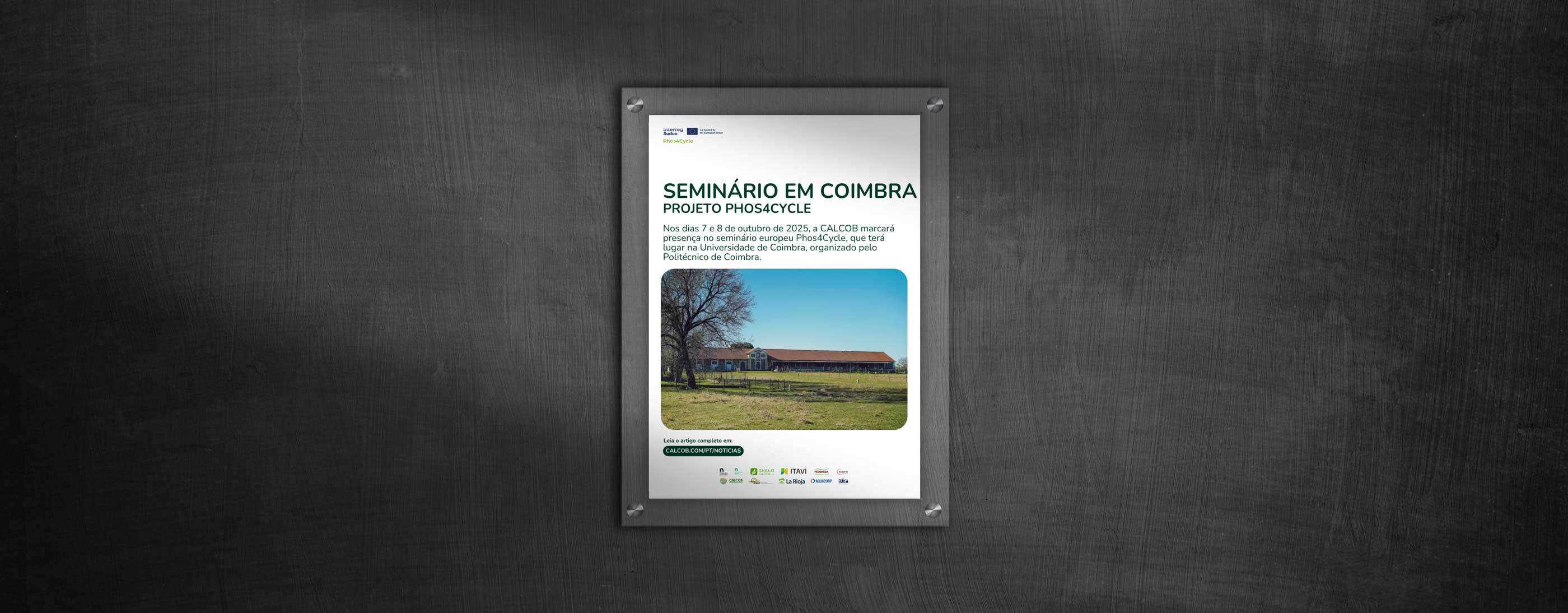 Notícia | Projeto Phos4Cycle - Colóquio em Coimbra