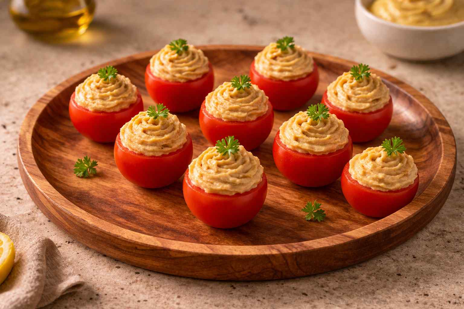 Receita | Tomate Cherry c/ Creme de Grão